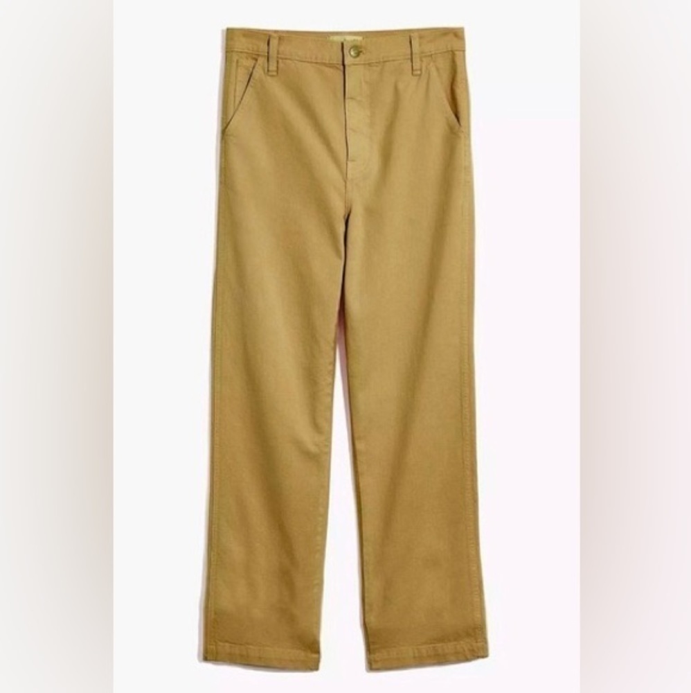Madewell Classic Straight Cotton Stretch Pants in Lichen 25‎